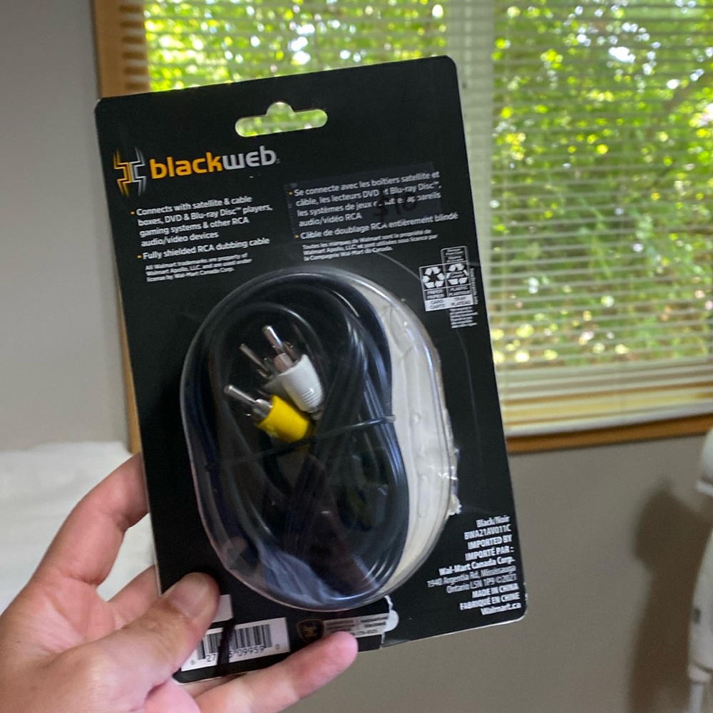 Blackweb video cable 6ft